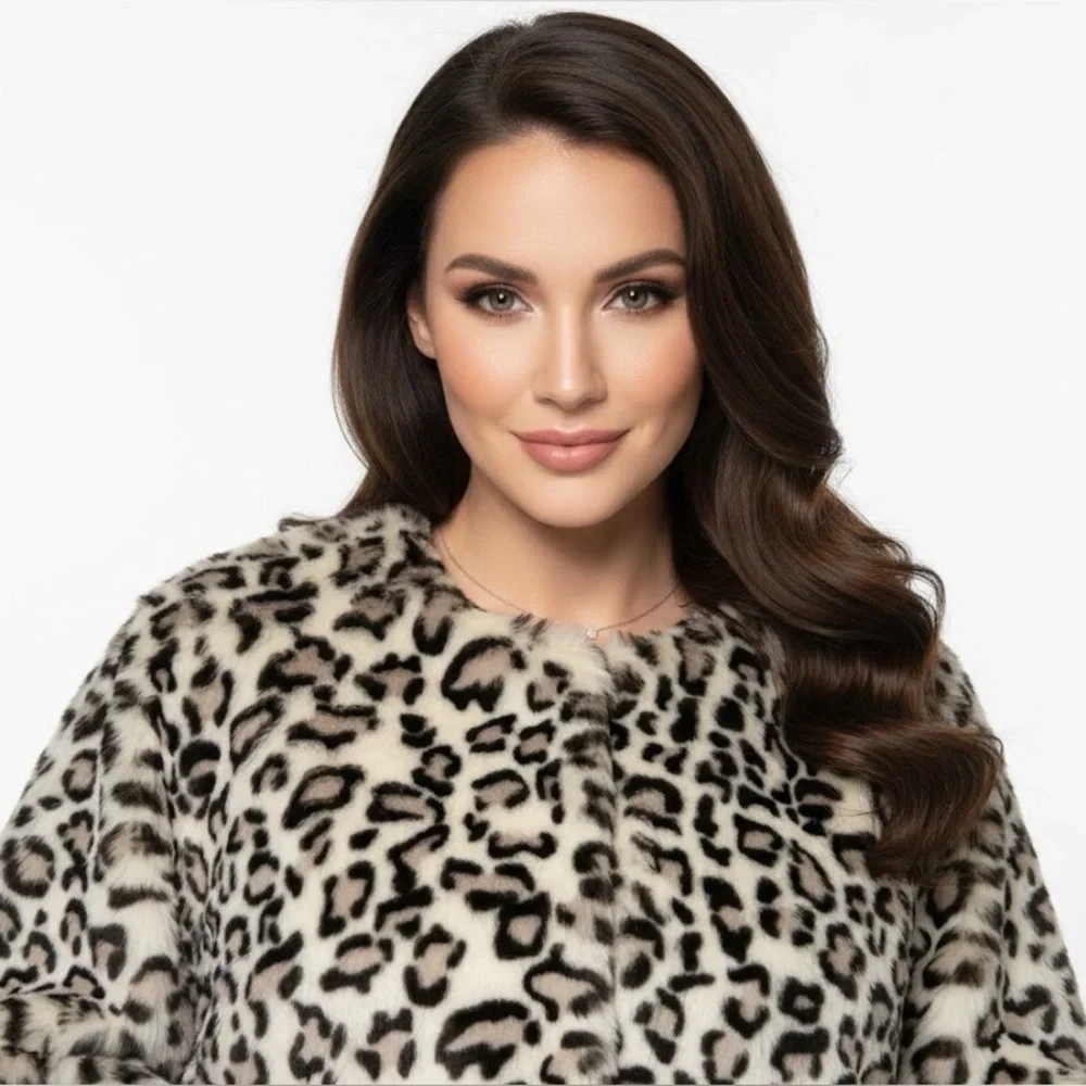 Collection XIIX Leopard Print Cape